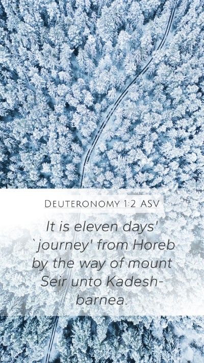 Deuteronomy 1:2 ASV Bible Verse Image