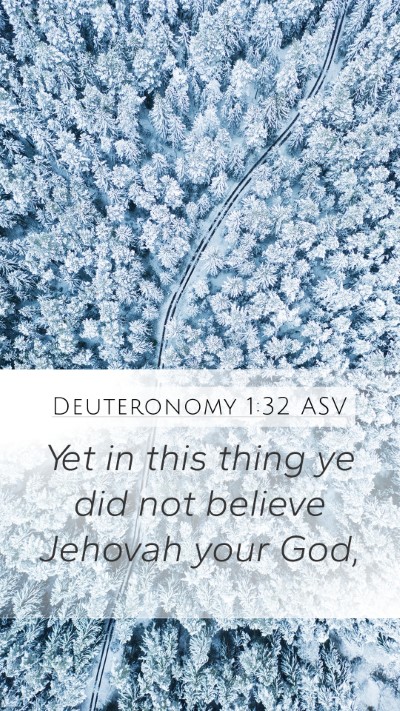 Deuteronomy 1:32 ASV Bible Verse Image