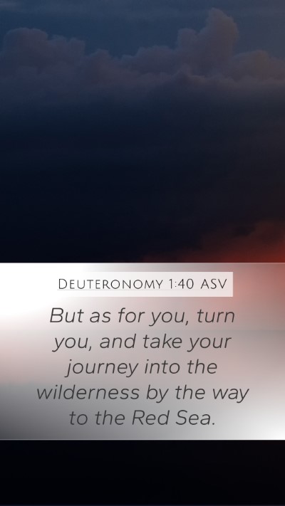 Deuteronomy 1:40 ASV Bible Verse Image