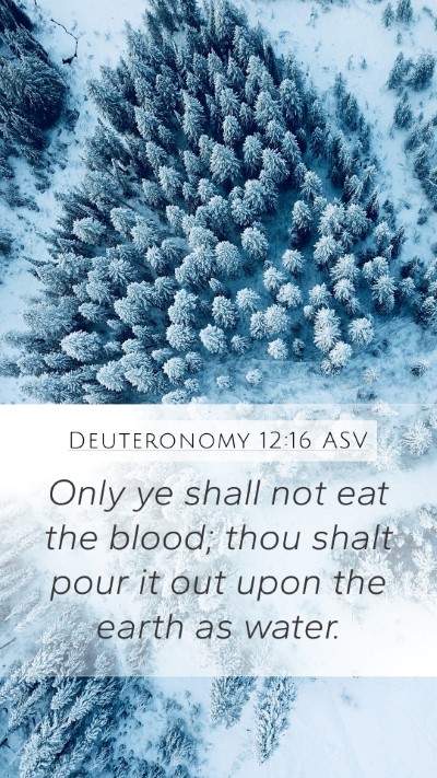 Deuteronomy 12:16 ASV Bible Verse Image
