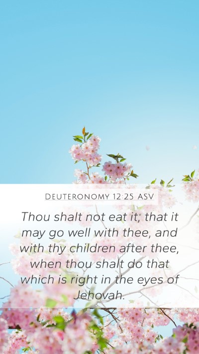 Deuteronomy 12:25 ASV Bible Verse Image
