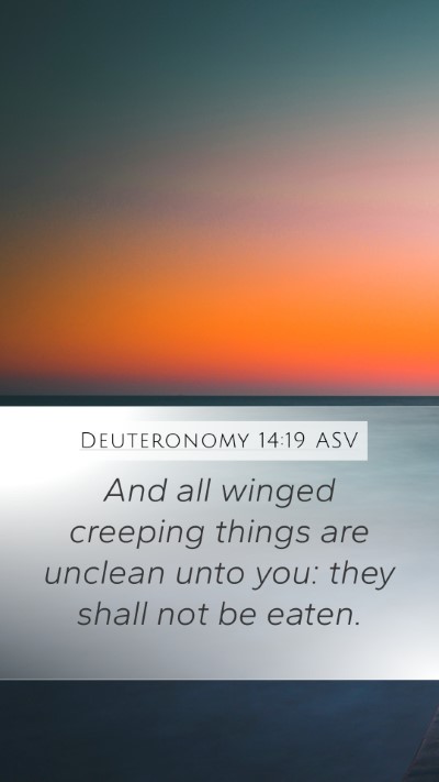 Deuteronomy 14:19 ASV Bible Verse Image