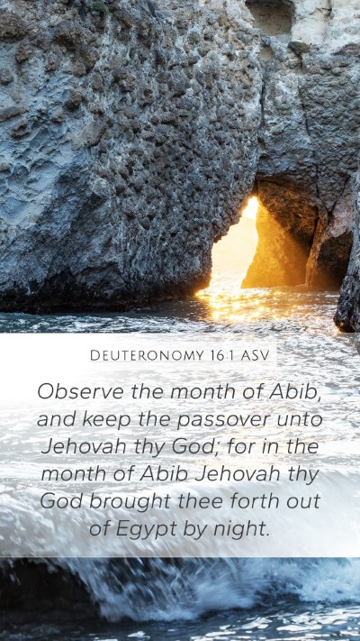 Deuteronomy 16:1 ASV Bible Verse Image