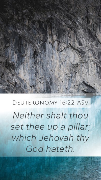 Deuteronomy 16:22 ASV Bible Verse Image