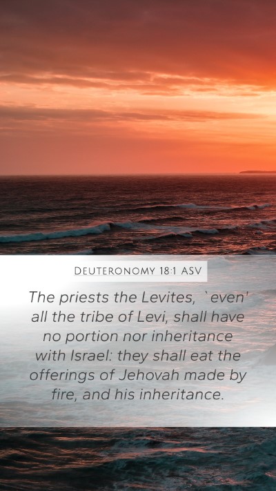 Deuteronomy 18:1 ASV Bible Verse Image
