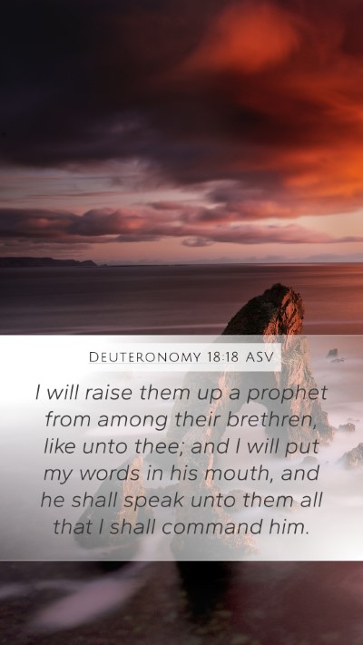 Deuteronomy 18:18 ASV Bible Verse Image