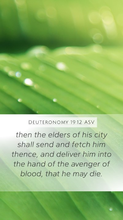 Deuteronomy 19:12 ASV Bible Verse Image