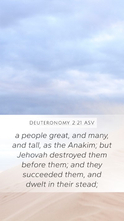 Deuteronomy 2:21 ASV Bible Verse Image