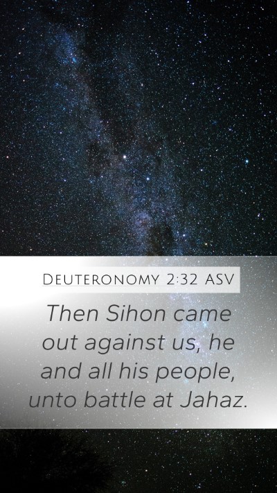 Deuteronomy 2:32 ASV Bible Verse Image
