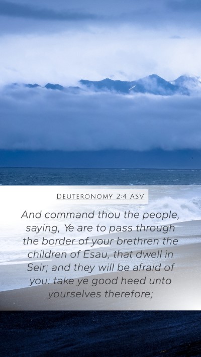 Deuteronomy 2:4 ASV Bible Verse Image