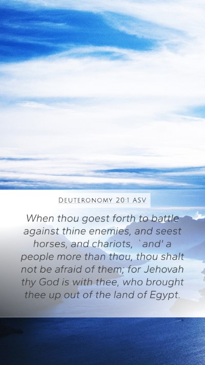 Deuteronomy 20:1 ASV Bible Verse Image