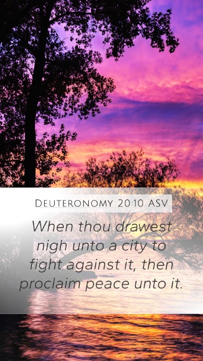 Deuteronomy 20:10 ASV Bible Verse Image