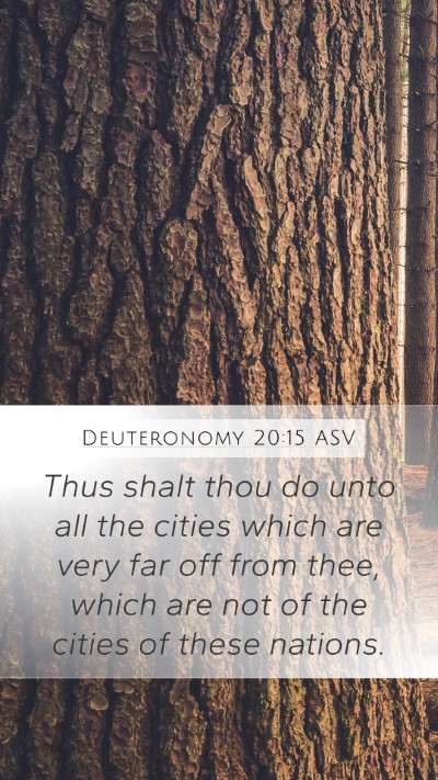 Deuteronomy 20:15 ASV Bible Verse Image