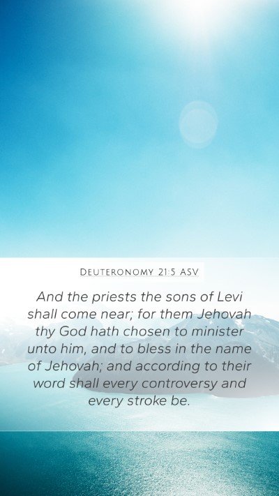 Deuteronomy 21:5 ASV Bible Verse Image