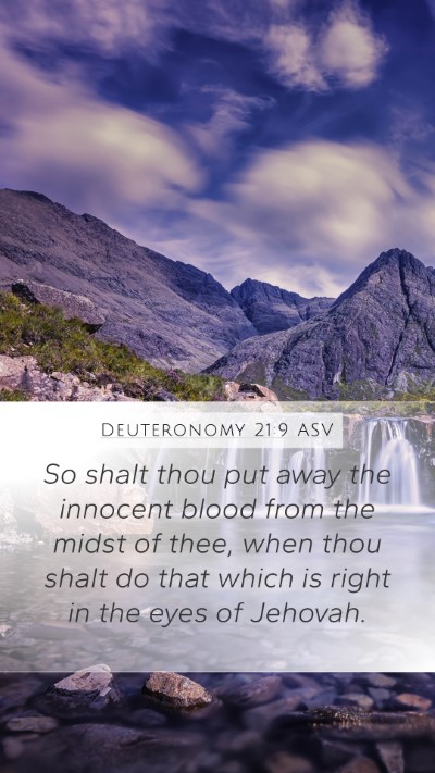 Deuteronomy 21:9 ASV Bible Verse Image