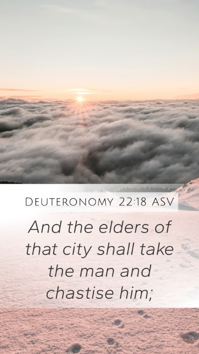 Deuteronomy 22:18 ASV Bible Verse Image