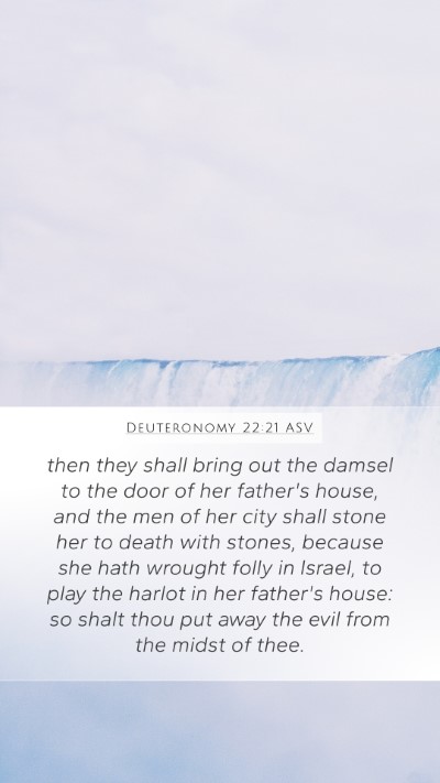 Deuteronomy 22:21 ASV Bible Verse Image
