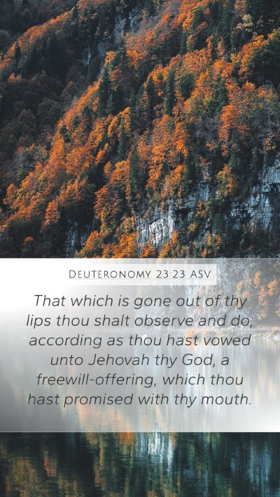 Deuteronomy 23:23 ASV Bible Verse Image