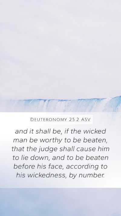 Deuteronomy 25:2 ASV Bible Verse Image