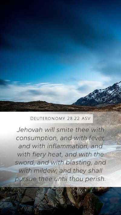 Deuteronomy 28:22 ASV Bible Verse Image