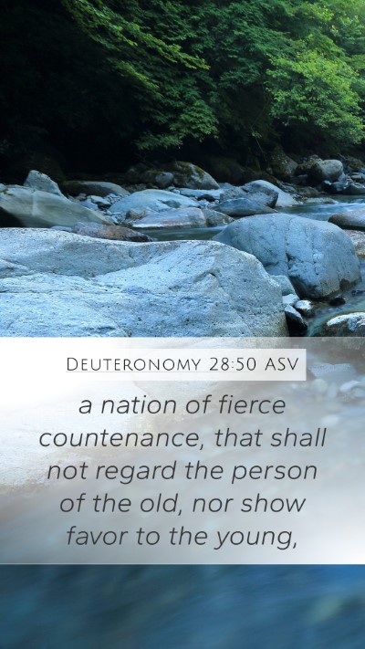 Deuteronomy 28:50 ASV Bible Verse Image