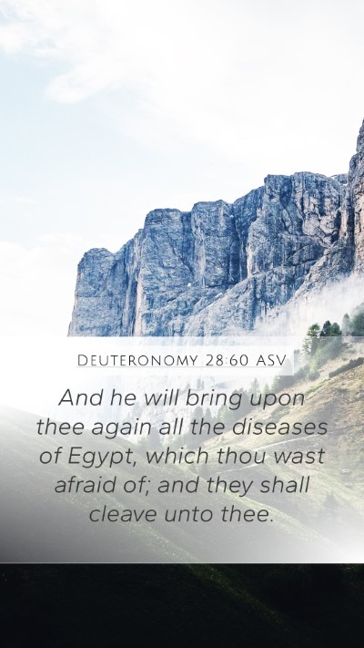 Deuteronomy 28:60 ASV Bible Verse Image