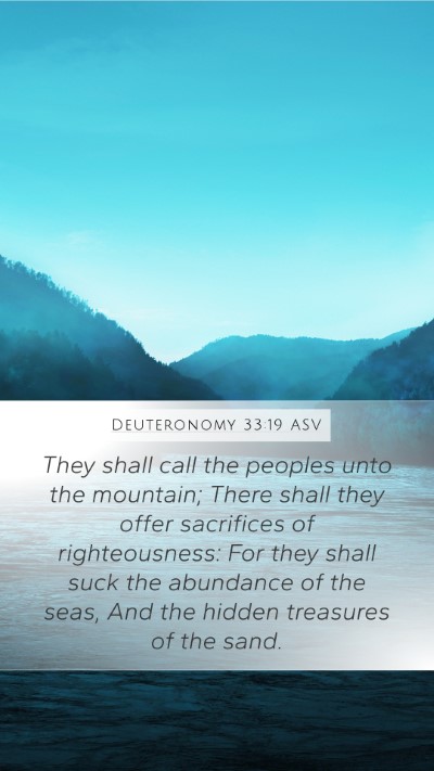 Deuteronomy 33:19 ASV Bible Verse Image