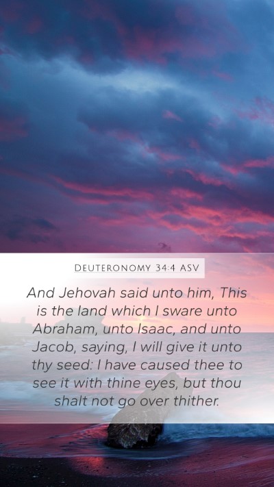 Deuteronomy 34:4 ASV Bible Verse Image