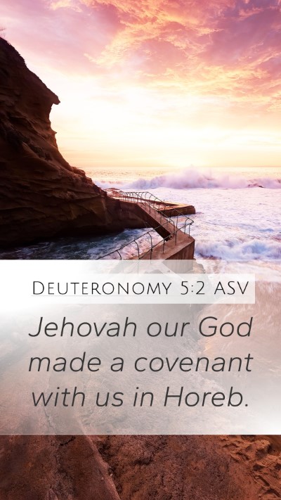 Deuteronomy 5:2 ASV Bible Verse Image