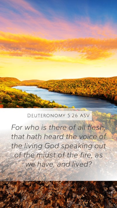 Deuteronomy 5:26 ASV Bible Verse Image
