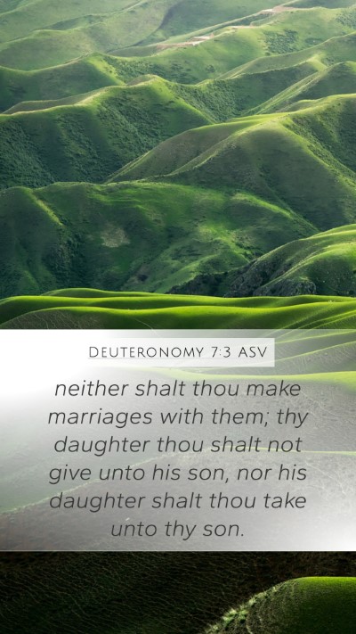 Deuteronomy 7:3 ASV Bible Verse Image