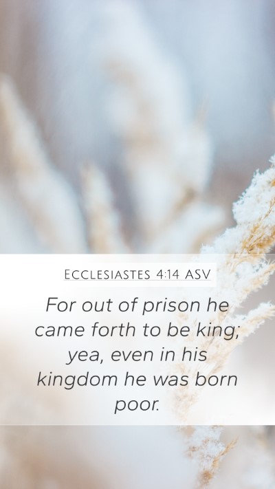Ecclesiastes 4:14 ASV Bible Verse Image