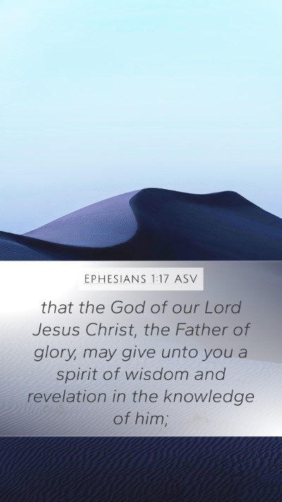 Ephesians 1:17 ASV Bible Verse Image