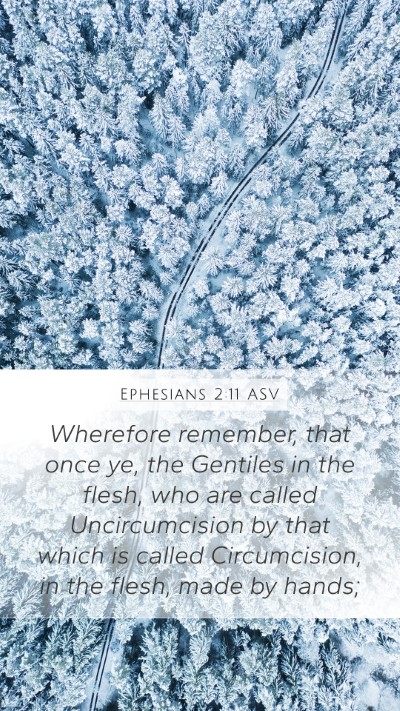 Ephesians 2:11 ASV Bible Verse Image