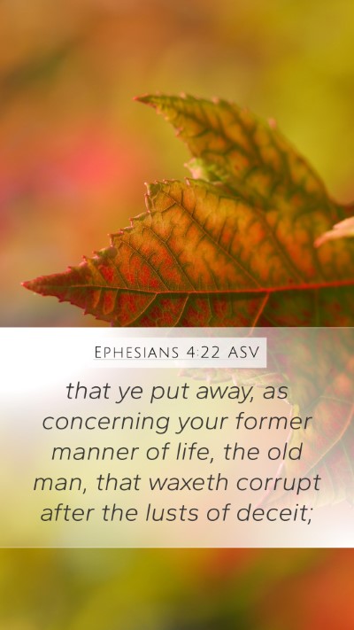 Ephesians 4:22 ASV Bible Verse Image