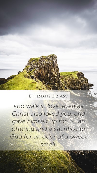 Ephesians 5:2 ASV Bible Verse Image