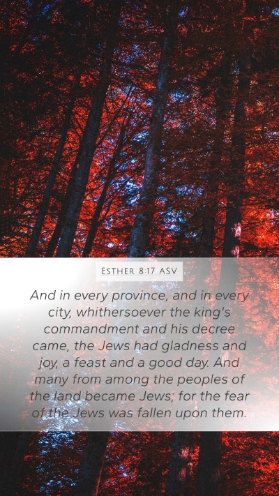 Esther 8:17 ASV Bible Verse Image