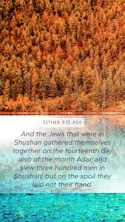 Esther 9:15 ASV Bible Verse Image