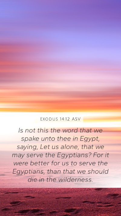 Exodus 14:12 ASV Bible Verse Image