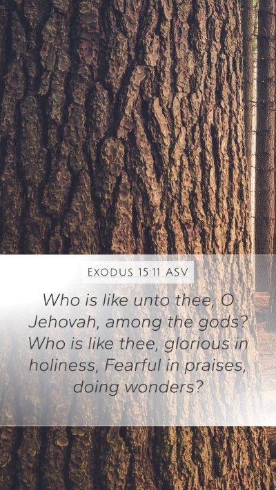 Exodus 15:11 ASV Bible Verse Image