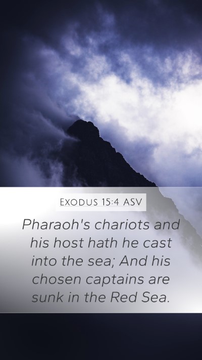 Exodus 15:4 ASV Bible Verse Image