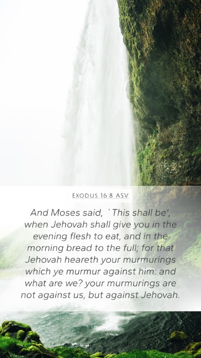 Exodus 16:8 ASV Bible Verse Image