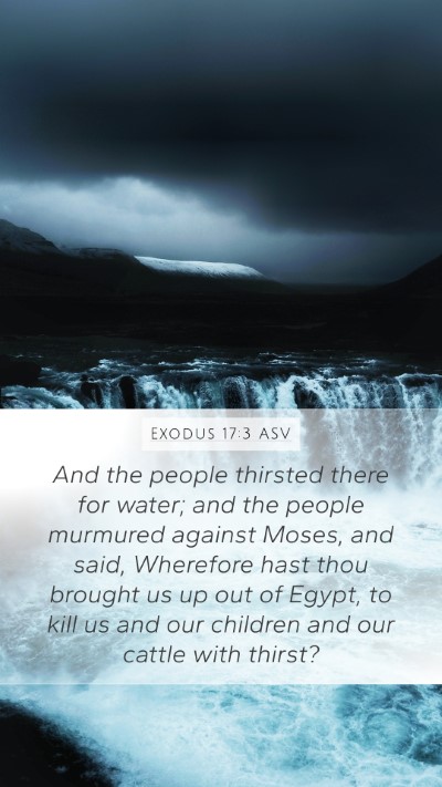 Exodus 17:3 ASV Bible Verse Image