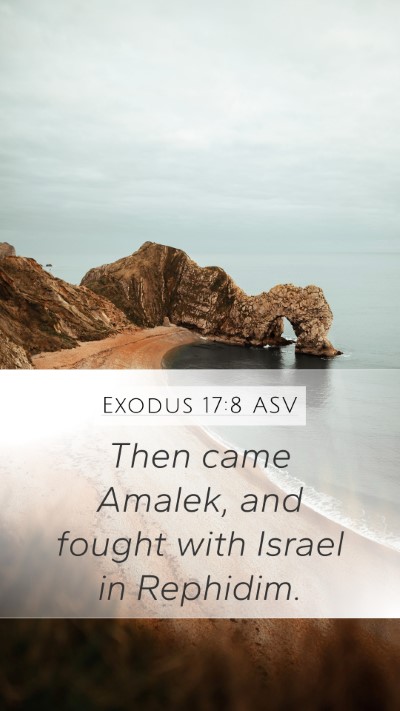 Exodus 17:8 ASV Bible Verse Image