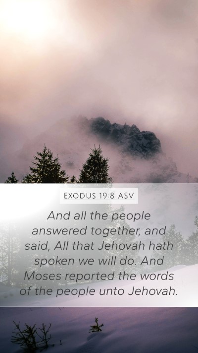 Exodus 19:8 ASV Bible Verse Image