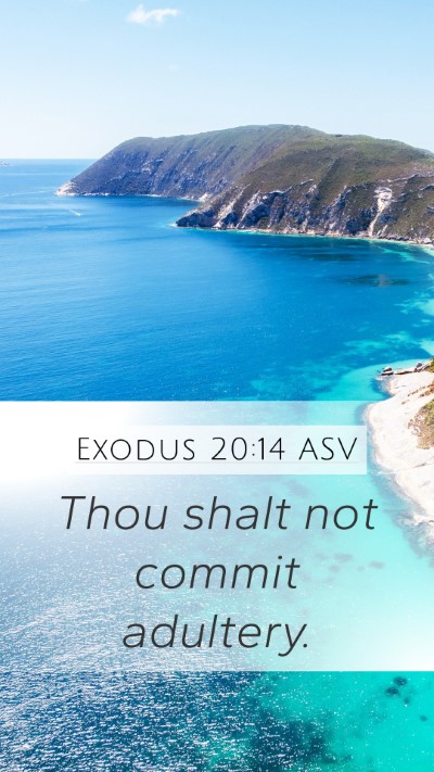 Exodus 20:14 ASV Bible Verse Image