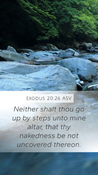 Exodus 20:26 ASV Bible Verse Image