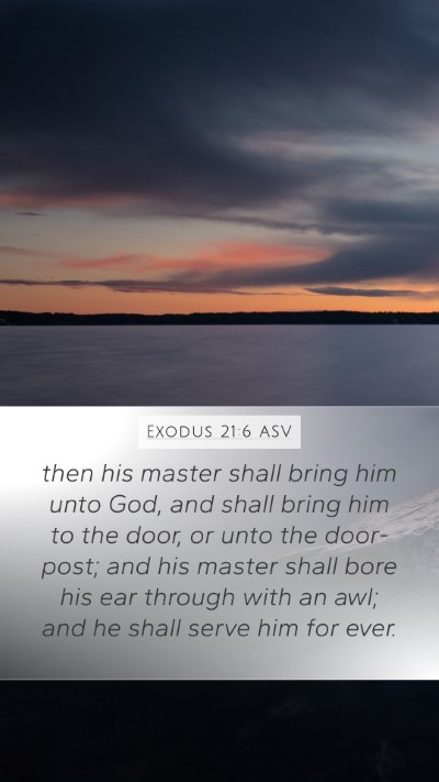 Exodus 21:6 ASV Bible Verse Image