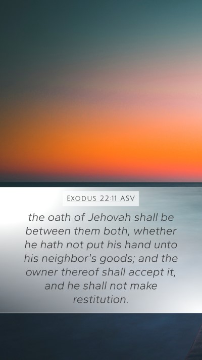 Exodus 22:11 ASV Bible Verse Image