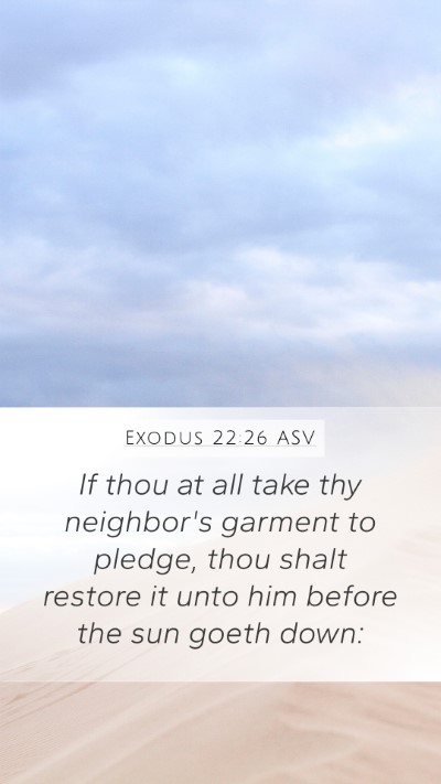 Exodus 22:26 ASV Bible Verse Image